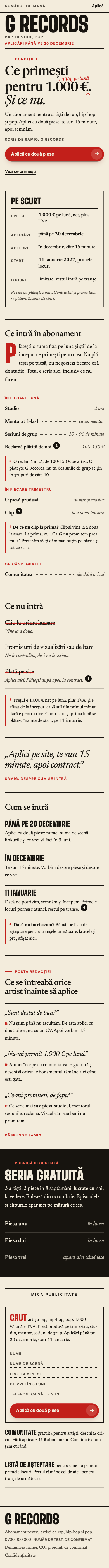 Varianta 3, primul ecran